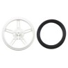 Paire de roues blanches Pololu 60x8mm