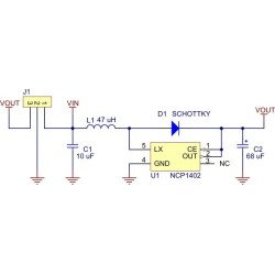 Régulateur de tension step-up 5V NCP1402